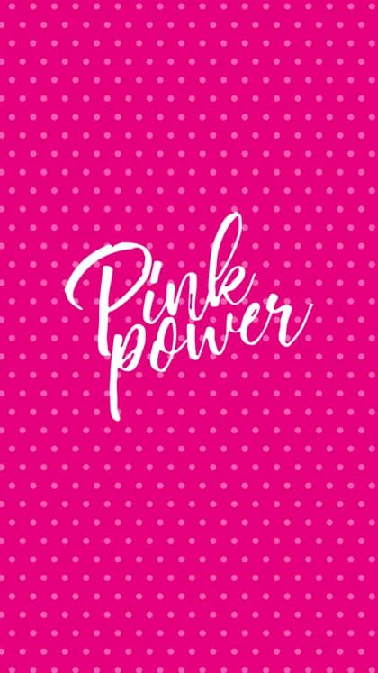 Kropki — Magenta w kropki, sam skrypt „Pink power”