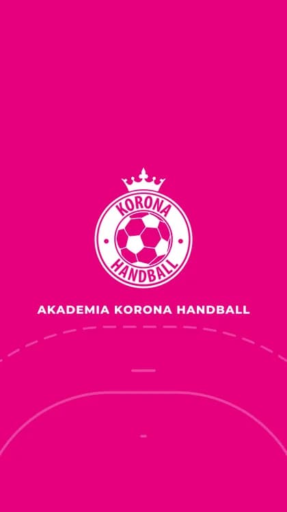 Boisko — Linie boiska do piłki ręcznej, biały herb i nazwa